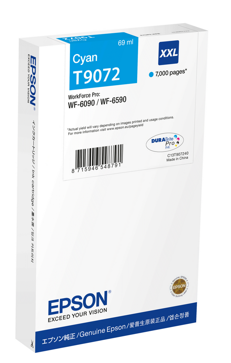 Epson Tinte T9072N / C13T90724N Cyan XXL