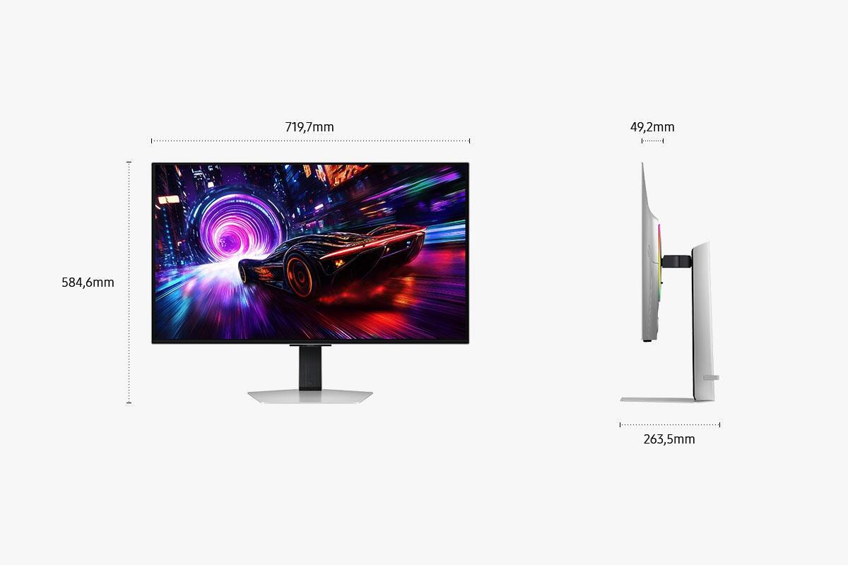 Samsung Monitor Odyssey OLED G8 S32FG810SU / LS32FG810SUXEN Plata 81,3 cm (32")