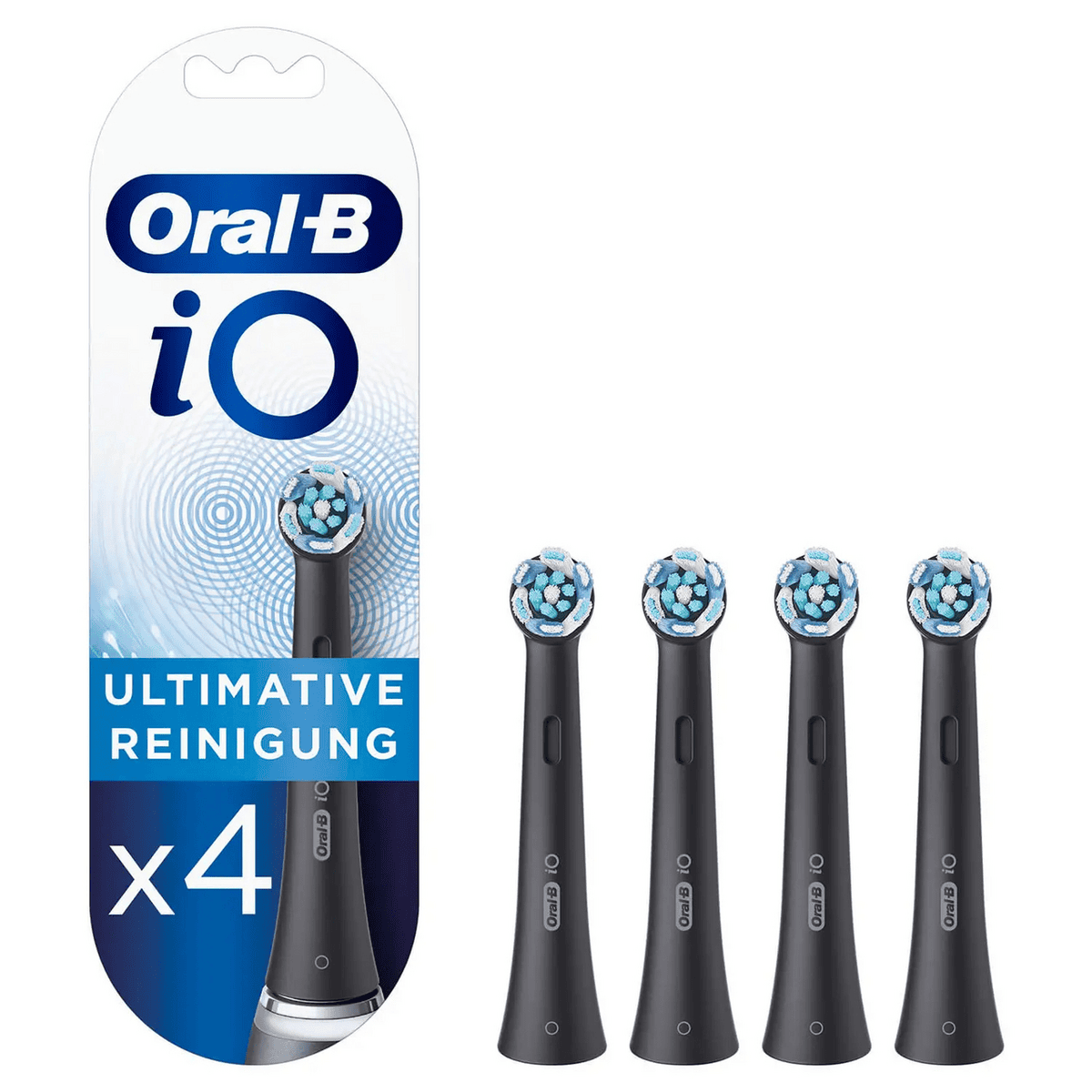 Oral-B Aufsteckzahnbürste IOUR4BK / 4210201328865 Schwarz 4-Pack