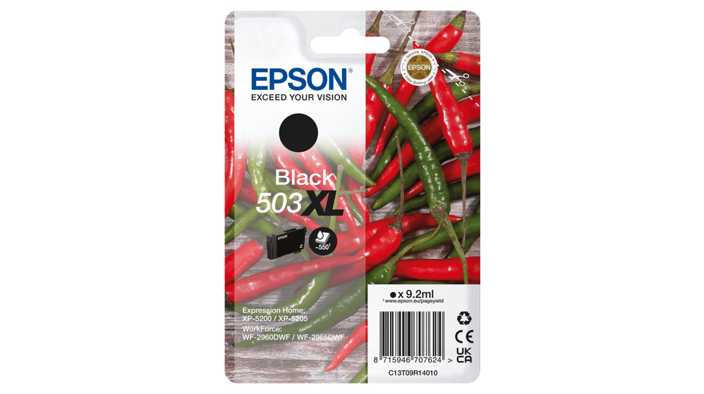 Epson Tinta 503XL / C13T09R14010 Negro XL