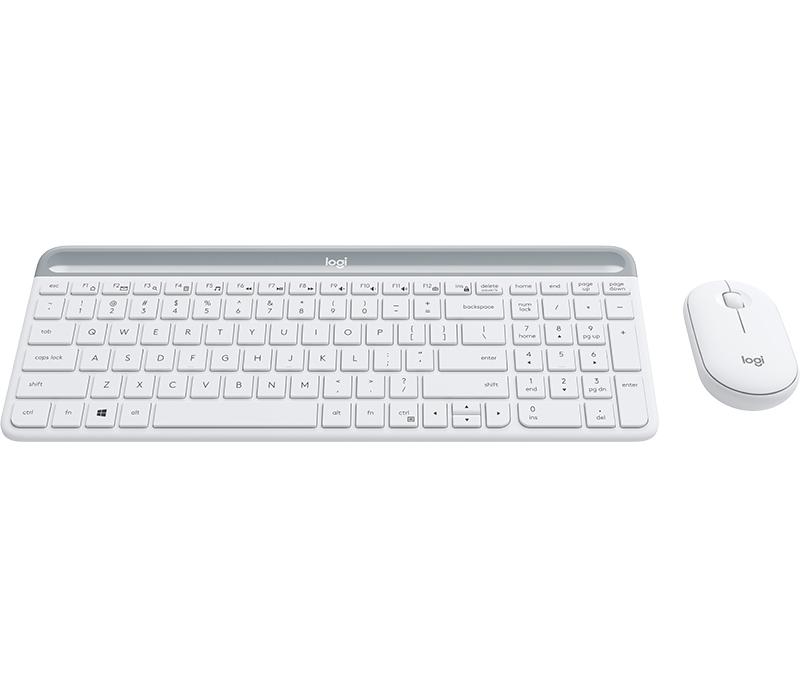 Logitech Set de ratón y teclado MK470 Slim / 920-009205 Blanco