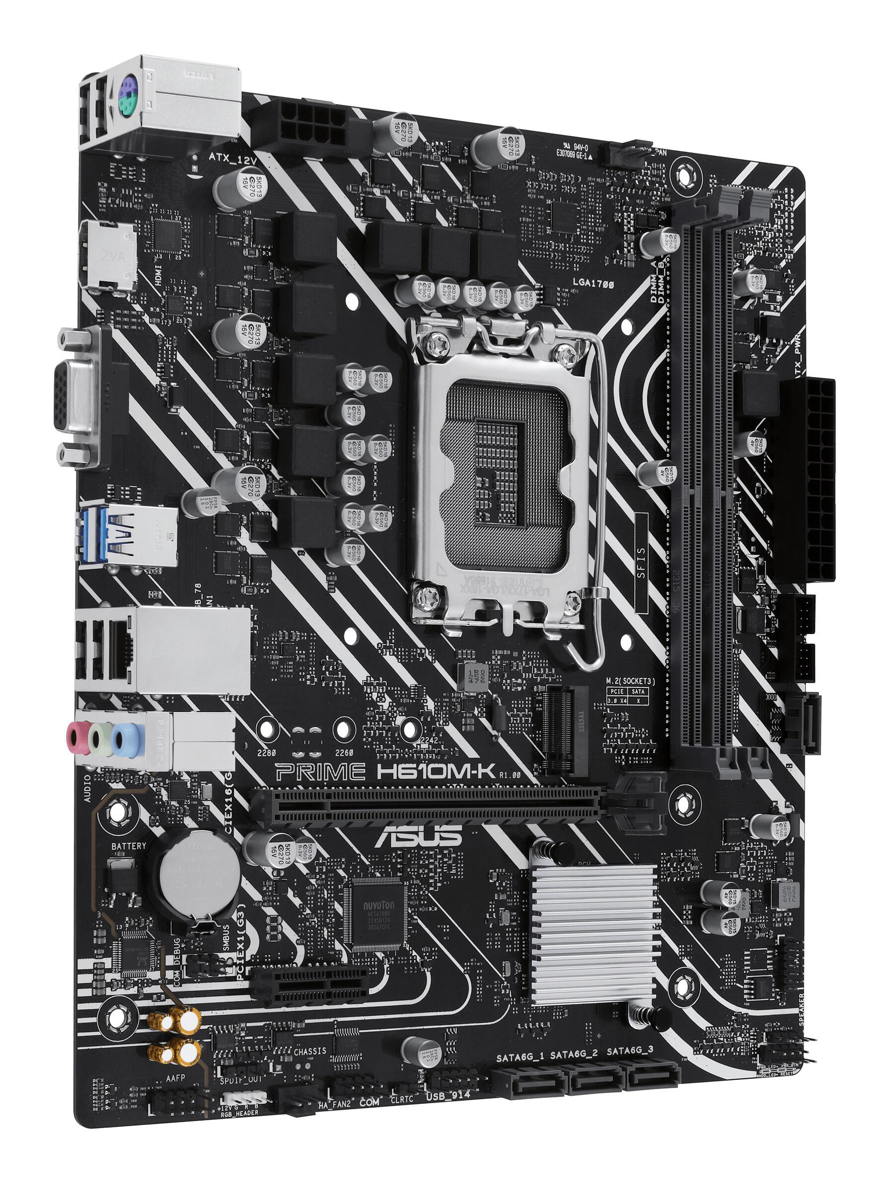 ASUS Mainboard PRIME H610M-K / 90MB1GA0-M0EAY0 Multicoloured