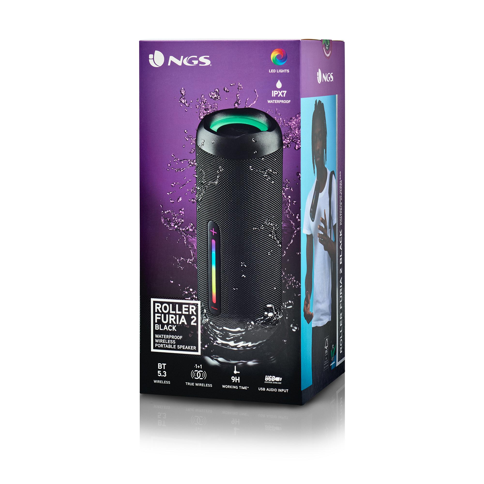 NGS Altoparlante Roller Furia 2 / ROLLERFURIA2BLACK Nero M