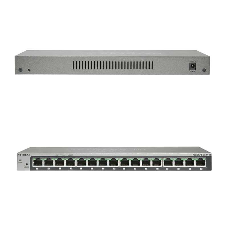 Netgear Interruptor GS116GE Negro