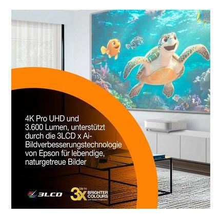 Epson Beamer Lifestudio Grand EH-LS670W / V11HB82040 Blanc