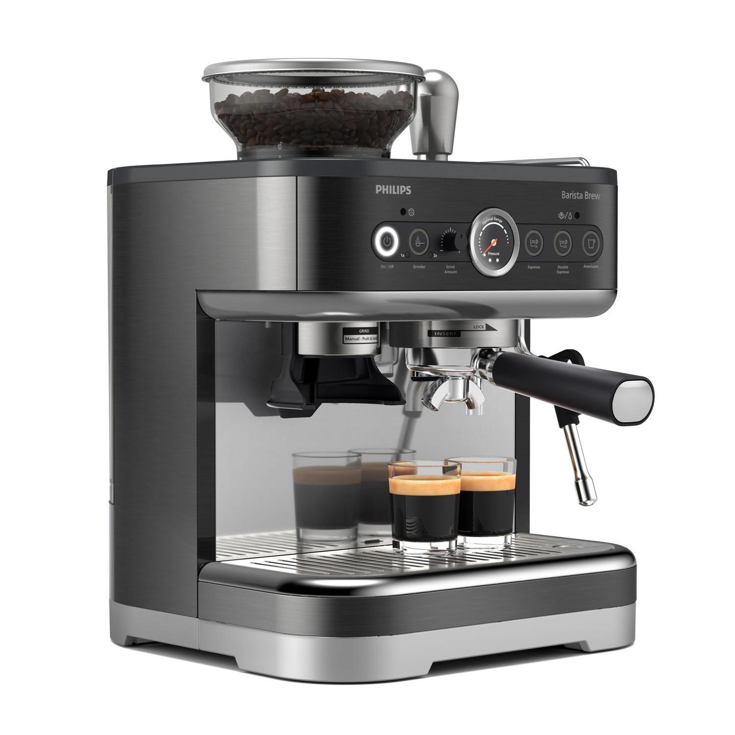 Philips Siebträgermaschine Barista Brew / PSA3218/10 Schwarz