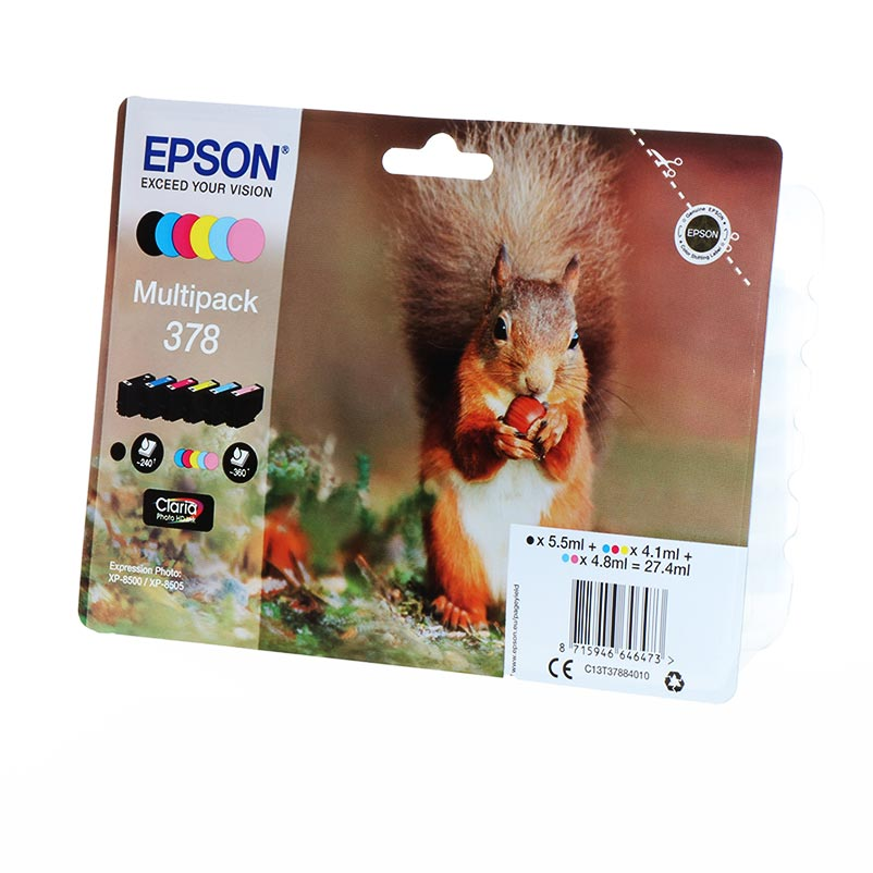 Epson Tinte 378 / C13T37884010 BK,C,M,Y,PC,PM Multipack