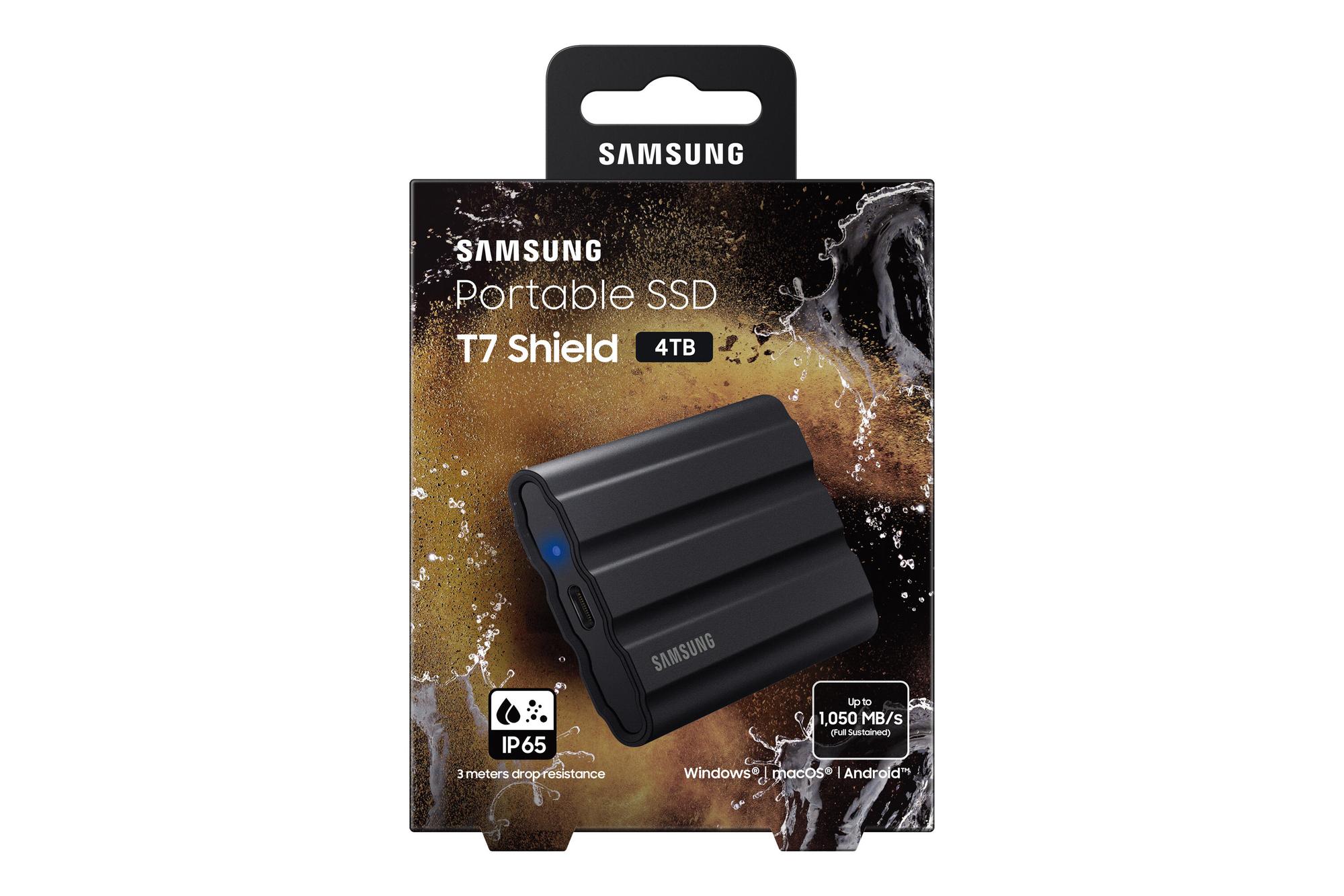 Samsung SSD esterno T7 Shield 4TB / MU-PE4T0S/EU Nero