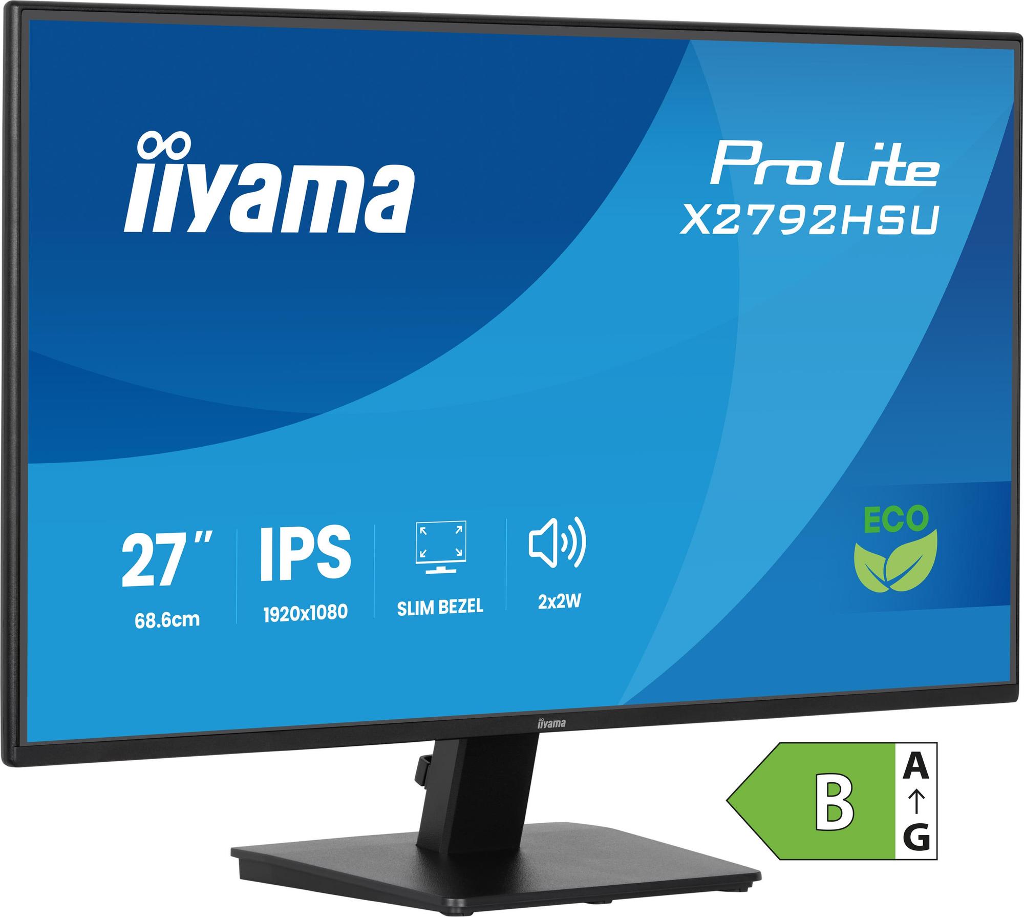 iiyama Monitor Pro Lite X2792HSU-B1 / X2792HSU-B1 Black 68.6 cm (27")