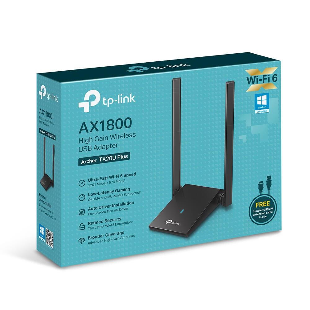 TP-Link Antenna WLAN USB TX20U Plus / ARCHER TX20U PLUS Nero