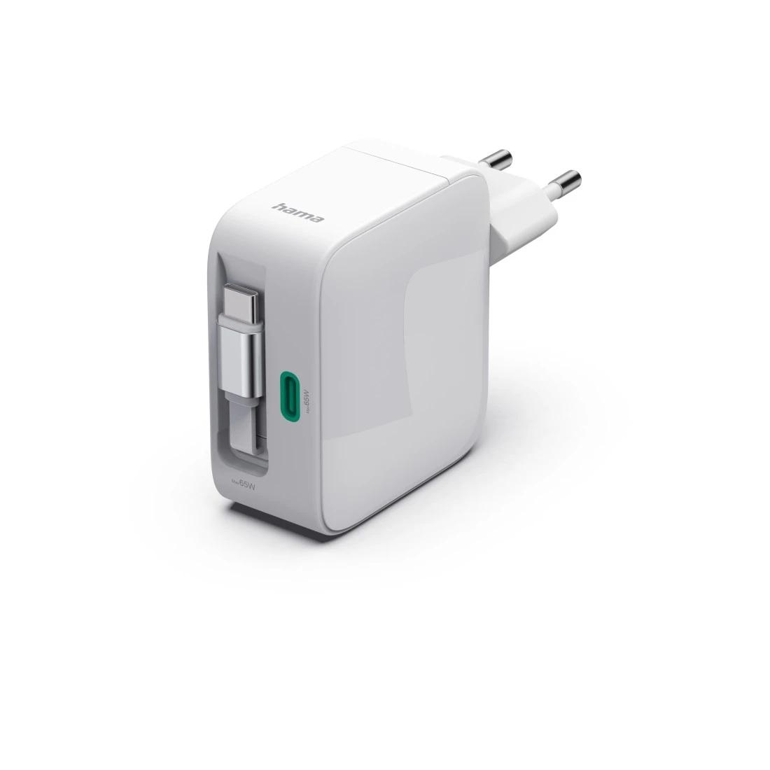 Hama Wireless Ladegerät USB-C 65W / 00201957 Weiß