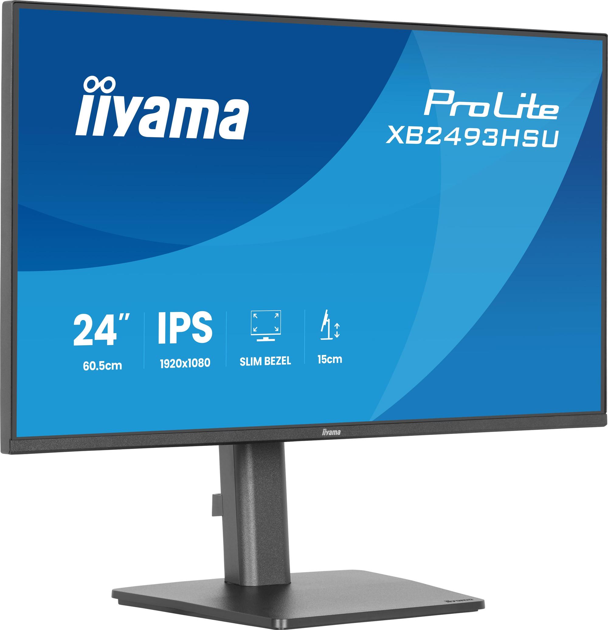 iiyama Monitor ProLite XB2493HSU / XB2493HSU-B1 Black 60.5 cm (23.8")