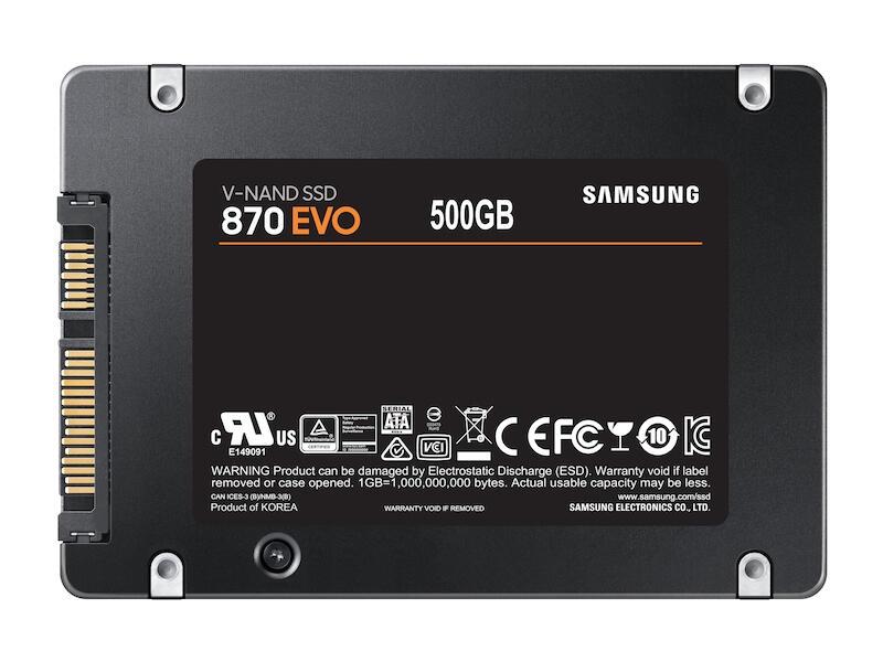 Samsung 2,5" SSD Samsung 870 Evo / MZ-77E500B/EU Schwarz