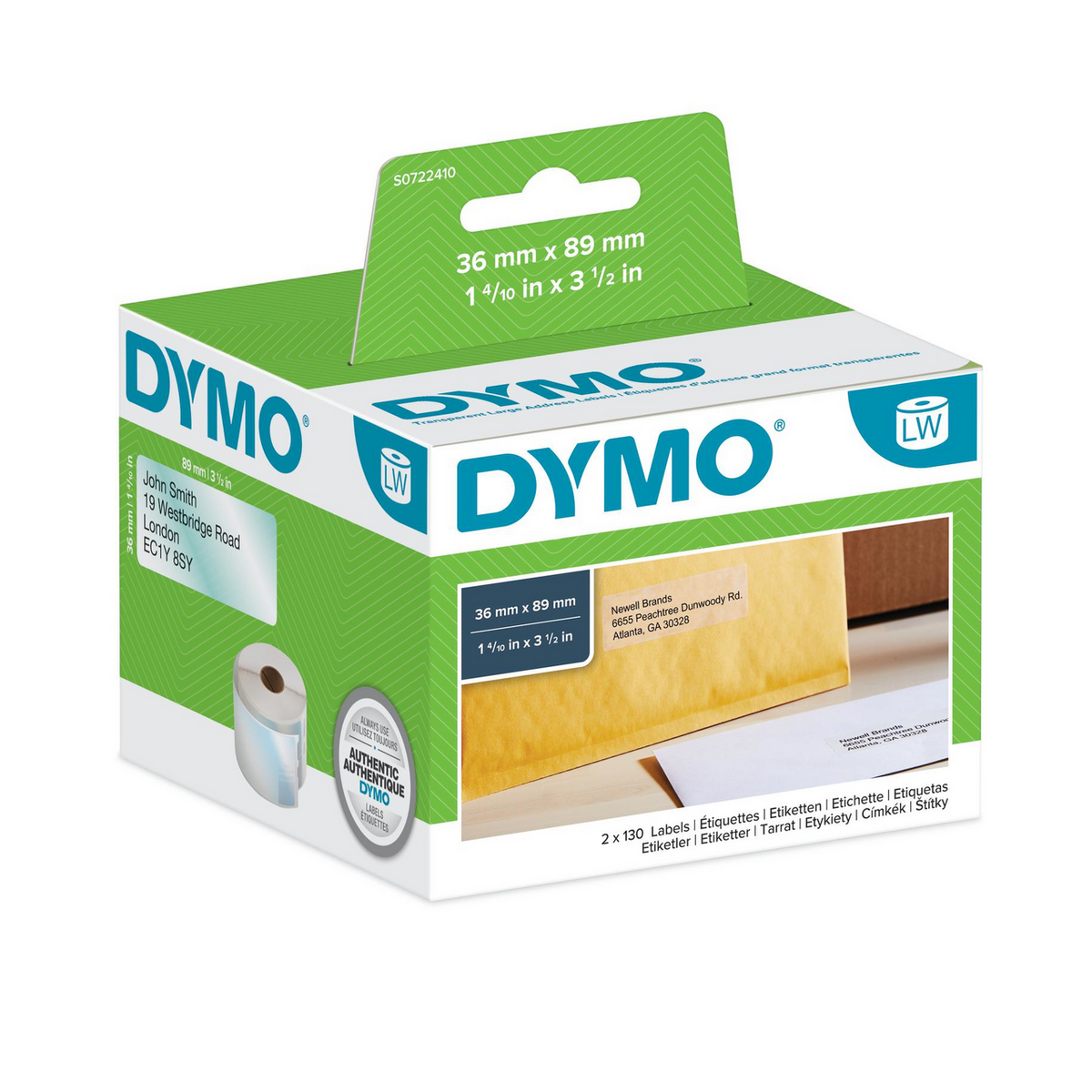 Dymo Etichetta LabelWriter 260 / 2093093 Bianco 12-Pack