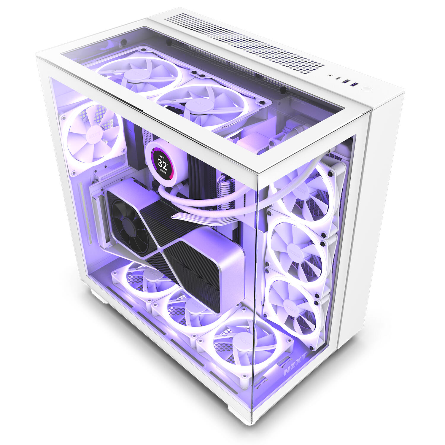 NZXT PC-Gehäuse H9 Elite / CM-H91EW-01 Weiß