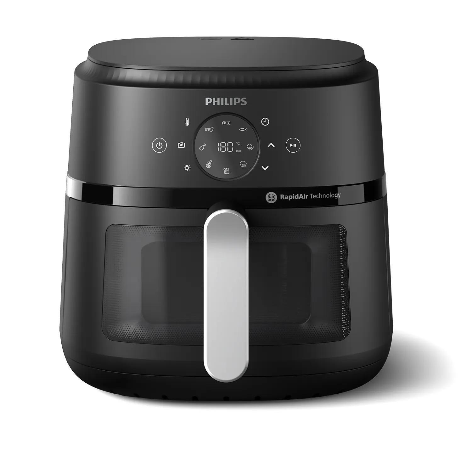 Philips Heißluft Fritteuse Series 2000 6,2L / NA231/00 Schwarz XL