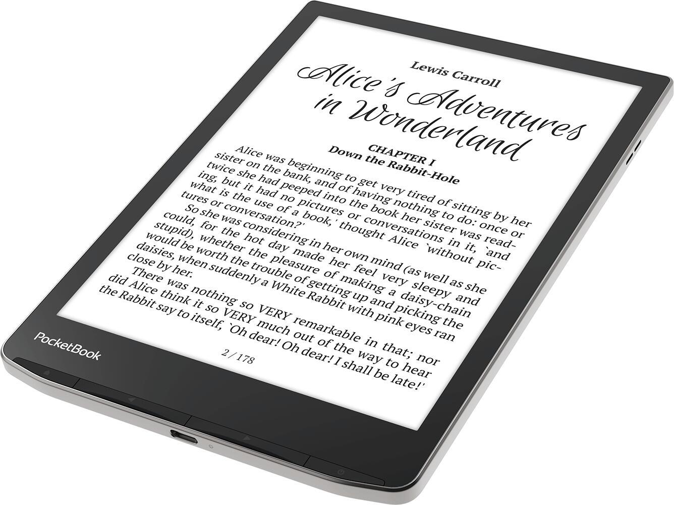 PocketBook lettore di eBook InkPad 4 EU / PB743G-U-WW Nero, argento L 19,8 cm (7,8")