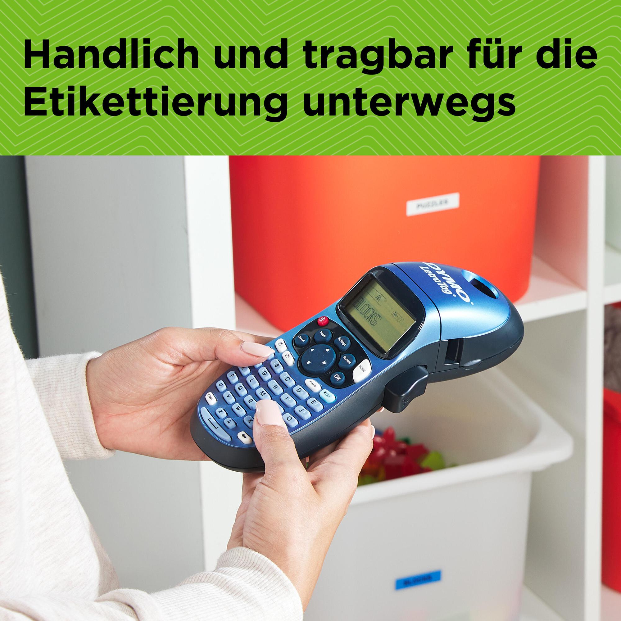 DYMO Dispositivo di etichettatura LetraTag LT-100H / 2174575 Nero Standard