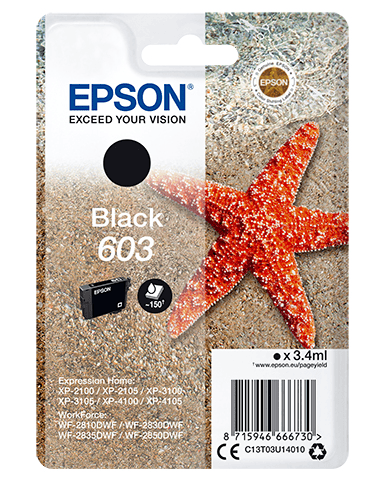 Epson Inchiostro 603 / C13T03U14010 Nero