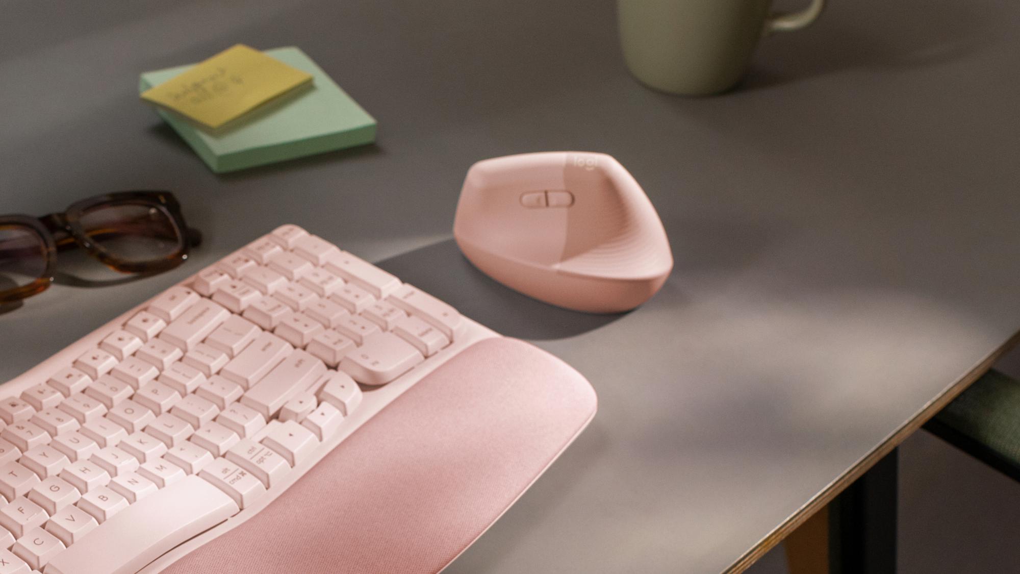 Logitech Maus Lift Vertical / 910-006478 Pink