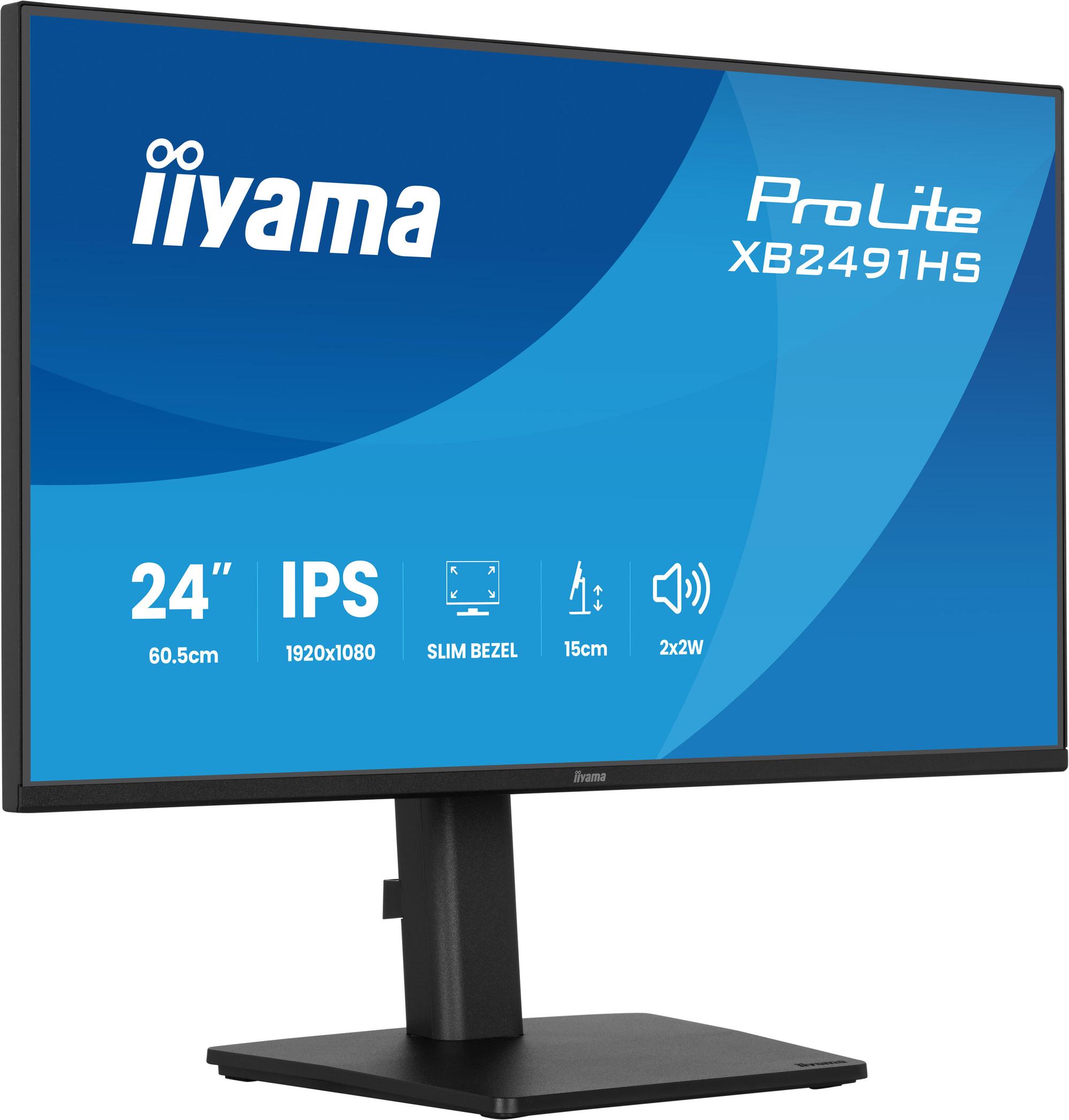 iiyama Moniteur ProLite XB2491HS / XB2491HS-B1 Noir 60,5 cm (23.8")