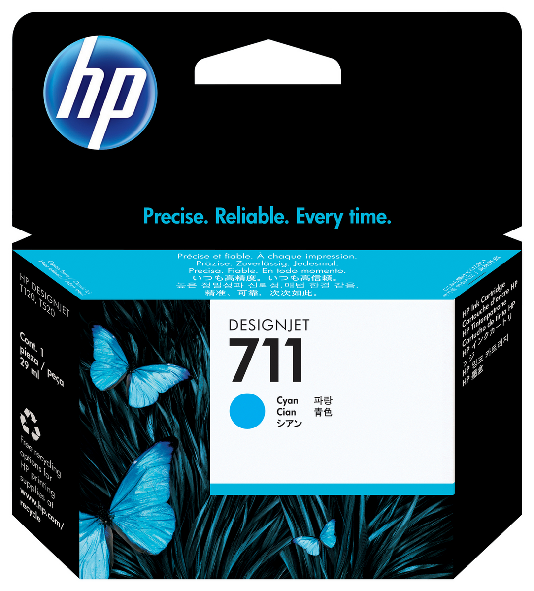 HP Ink 711 / CZ130A Cyan