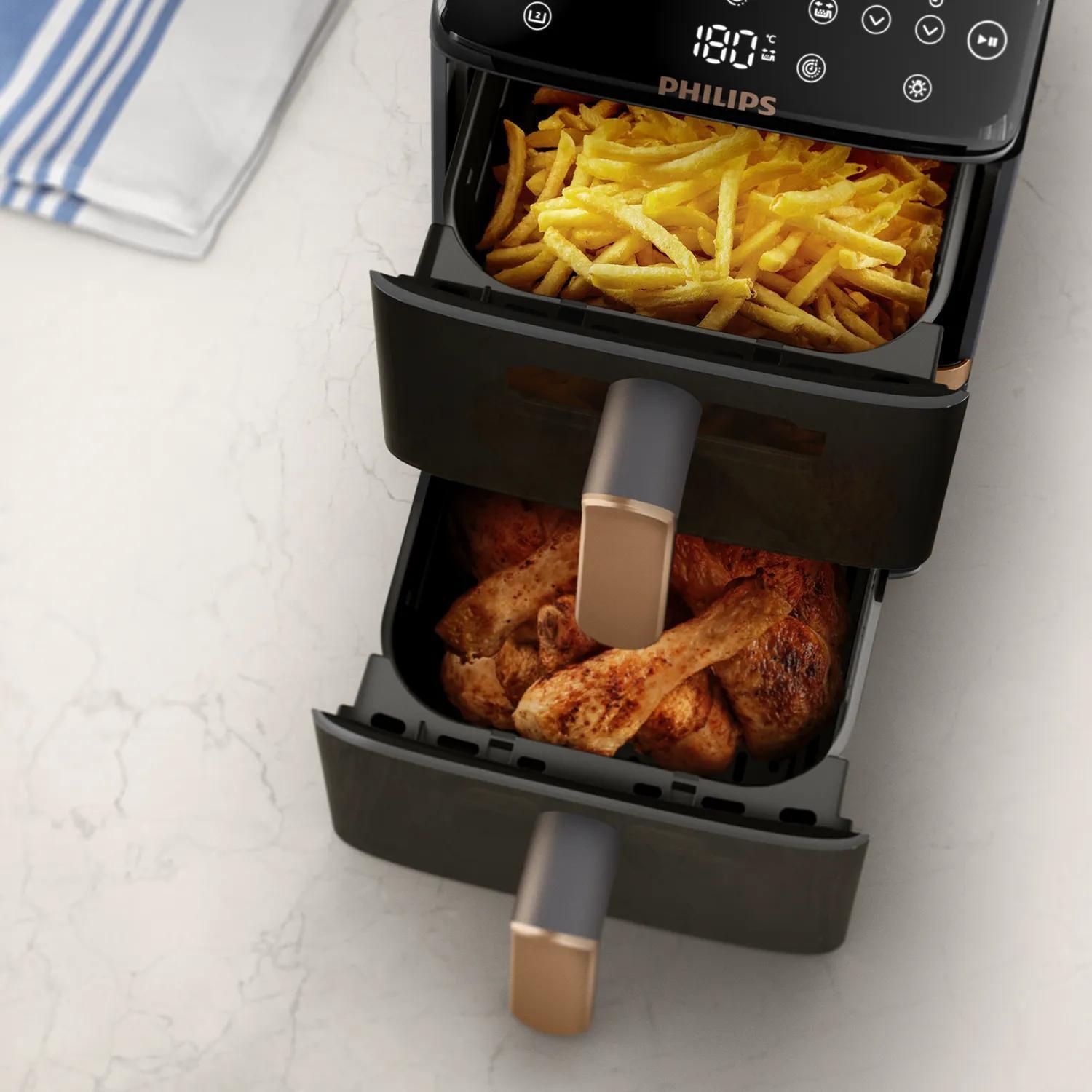Philips Heißluft Fritteuse 4000 Series / NA462/70 Schwarz