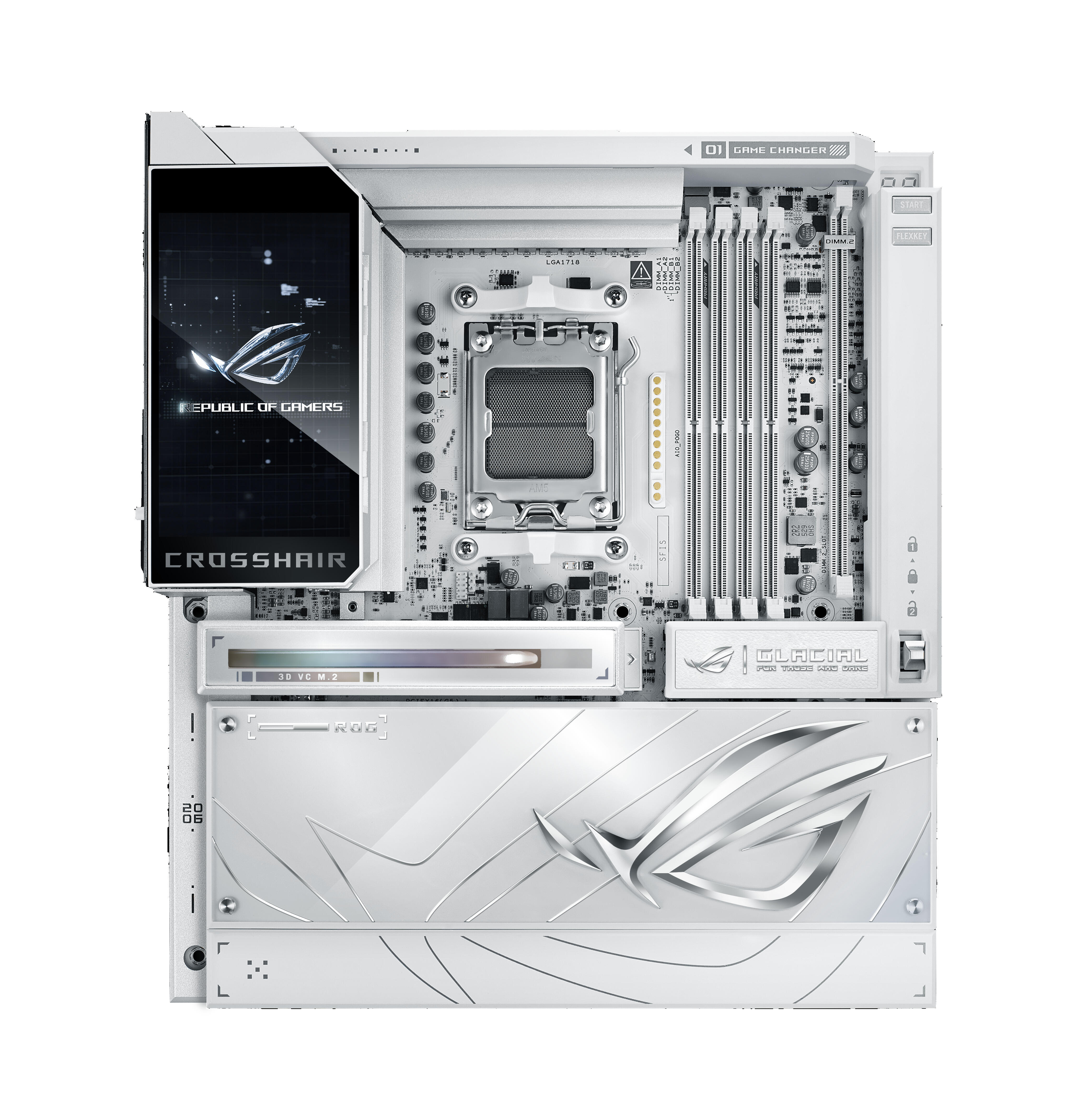 ASUS Scheda madre ROG CROSSHAIR X870E GLACIAL E-ATX / 90MB1NQ0-M0EAY0 Bianco
