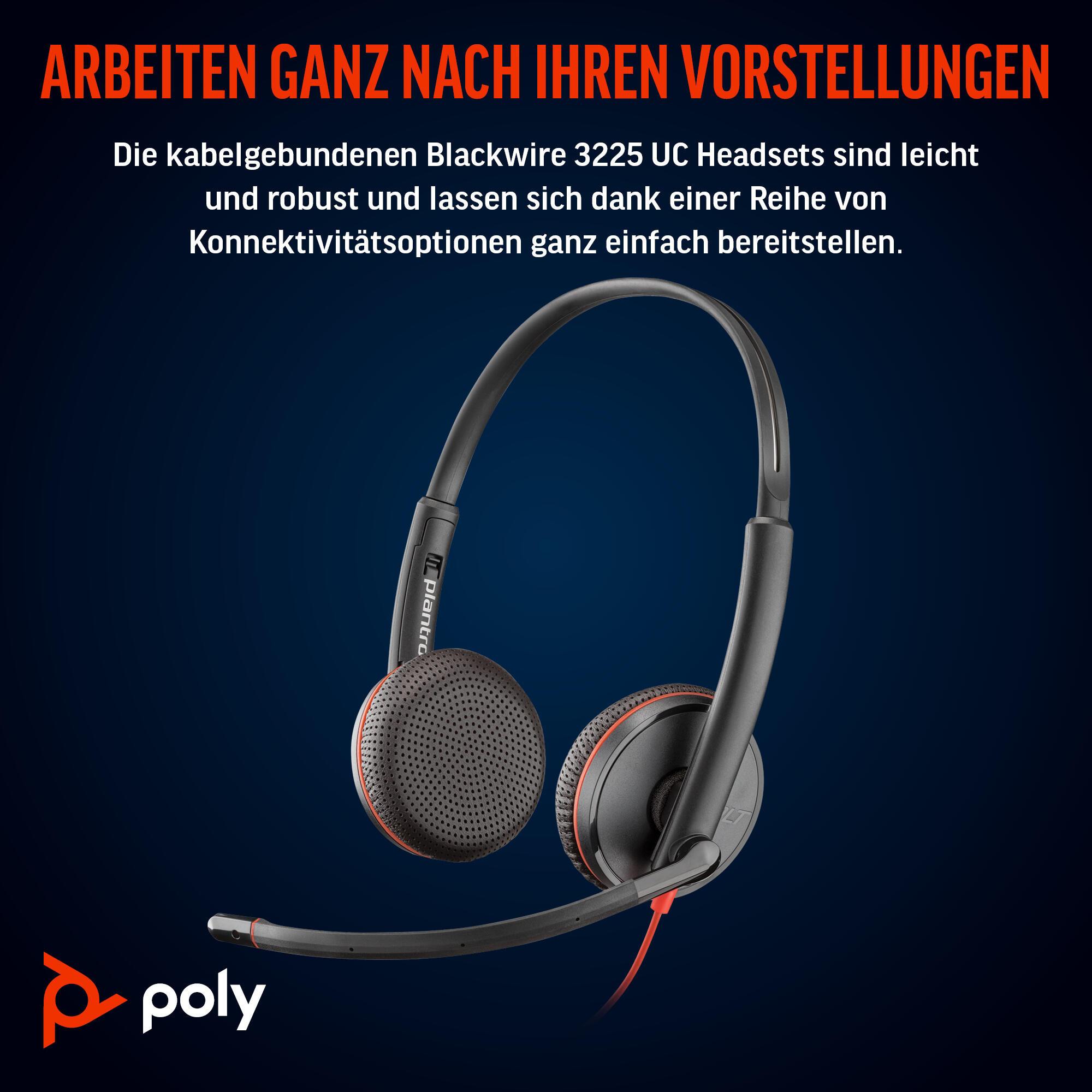Plantronics/Poly Casque Blackwire 3225 / 8X229A6 Noir