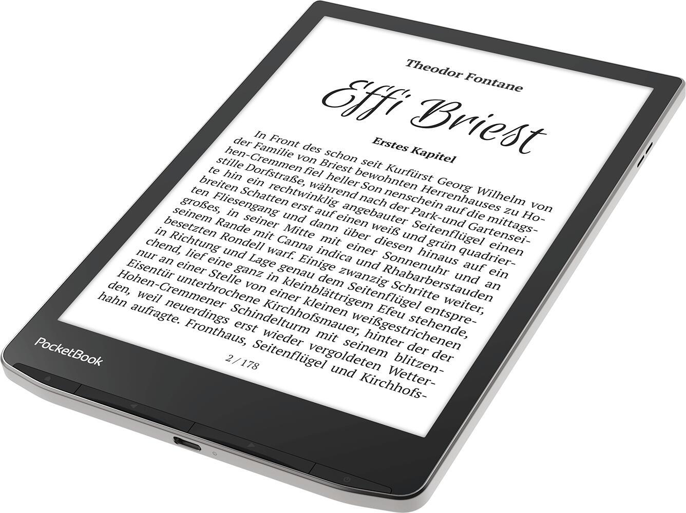 PocketBook lettore di eBook InkPad 4 EU / PB743G-U-WW Nero, argento L 19,8 cm (7,8")