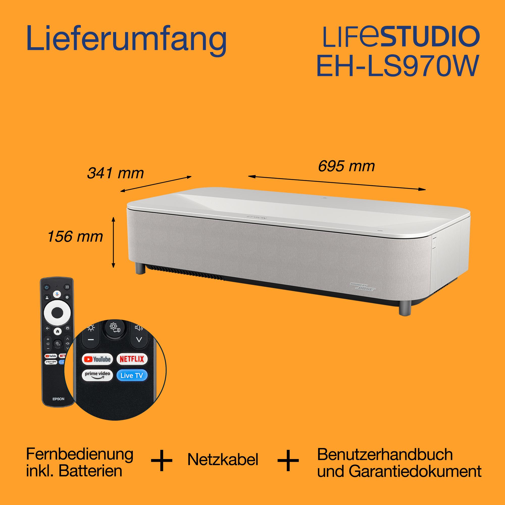 Epson Beamer EH-LS970W / V11HB83040 Weiß