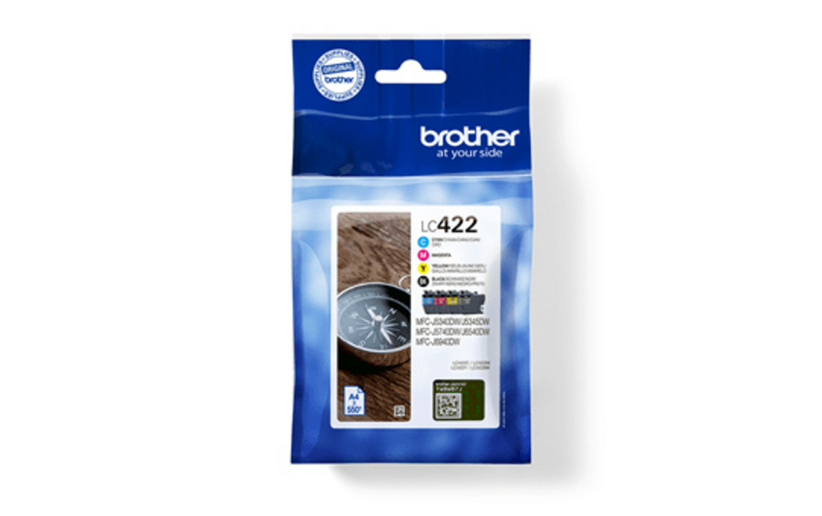 Brother Tinta LC-422VALDR / LC422VALDR BK,C,M,Y Multipack en blíster Brother Tinta LC-422VALDR / LC422VALDR BK,C,M,Y Multipack en blíster