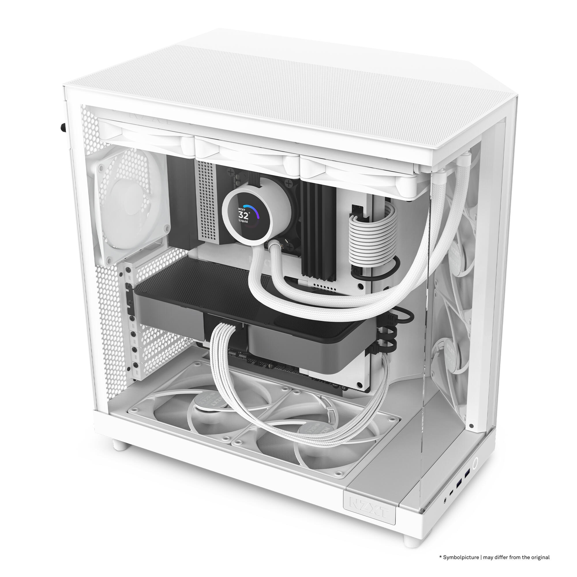 NZXT Boîtier PC H6 Flow / CC-H61FW-01 Blanc