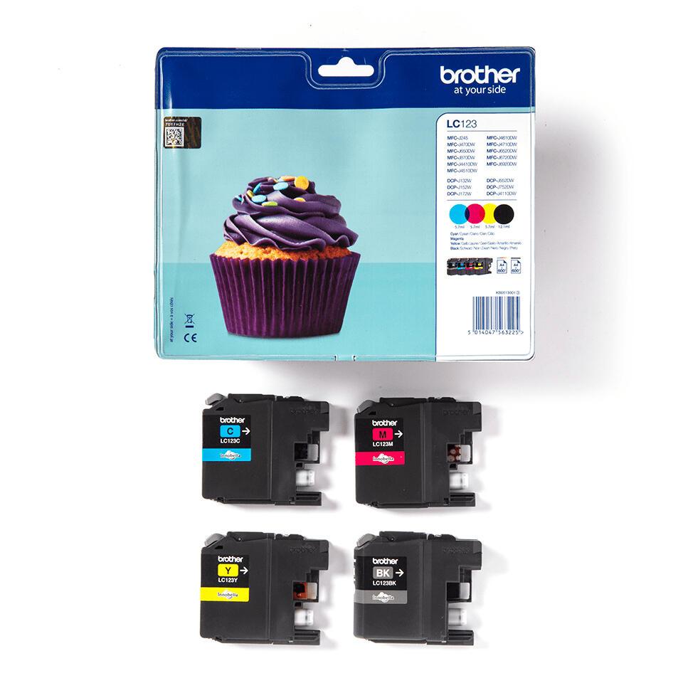 Brother Tinte LC-123VALBP / LC123VALBP BK,C,M,Y Multipack