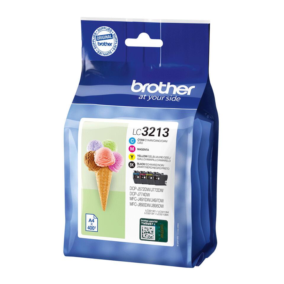 Brother Ink LC-3213VAL / LC3213VAL BK,C,M,Y Standard
