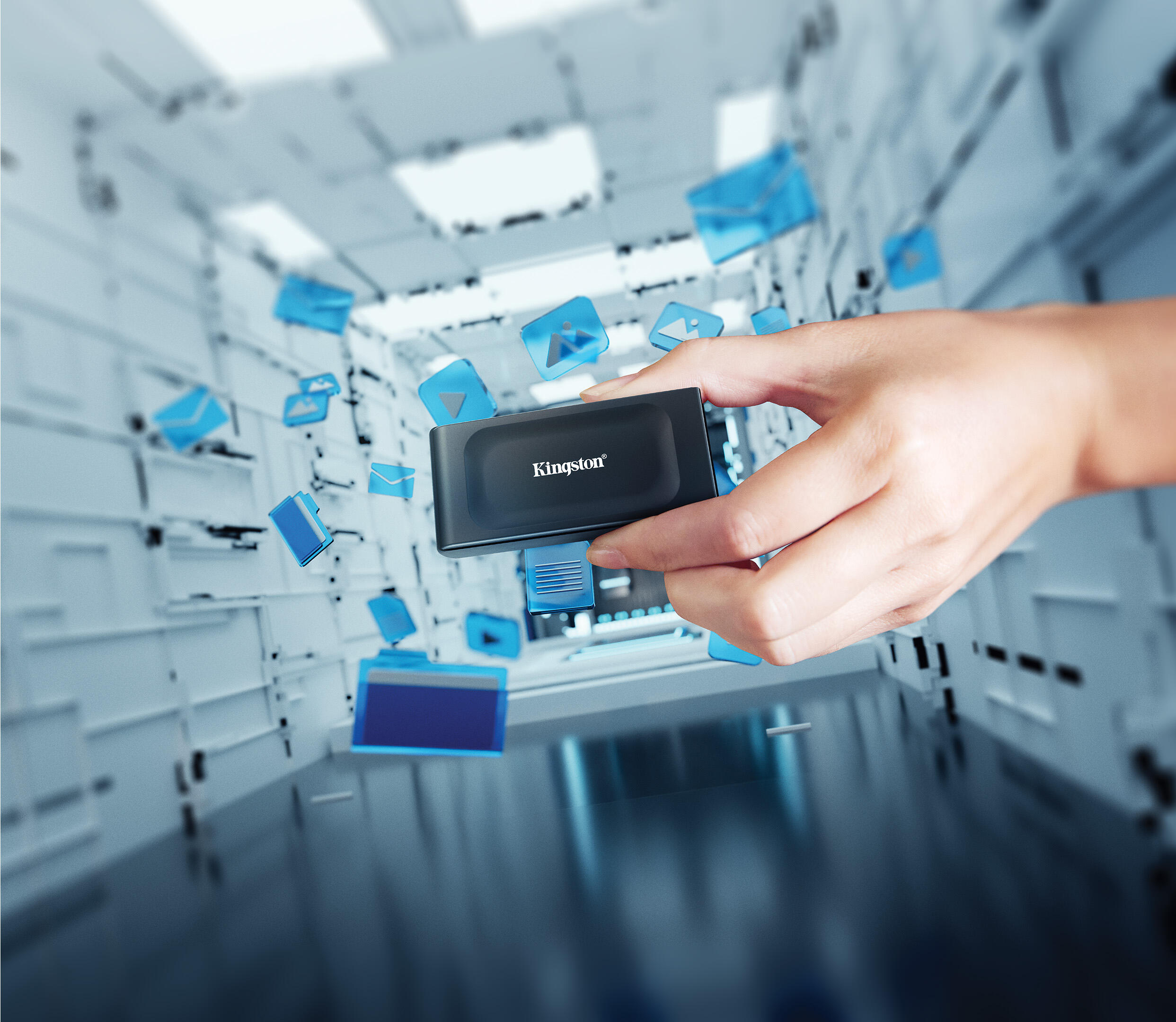 Kingston SSD esterno XS1000 1TB / SXS1000/1000G Nero
