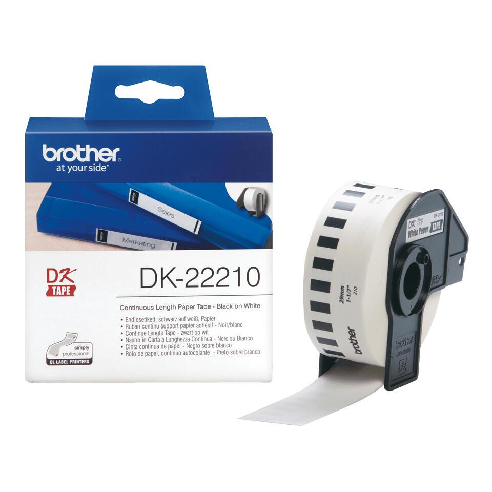 Brother Etiqueta DK-22210 / DK22210 Blanco