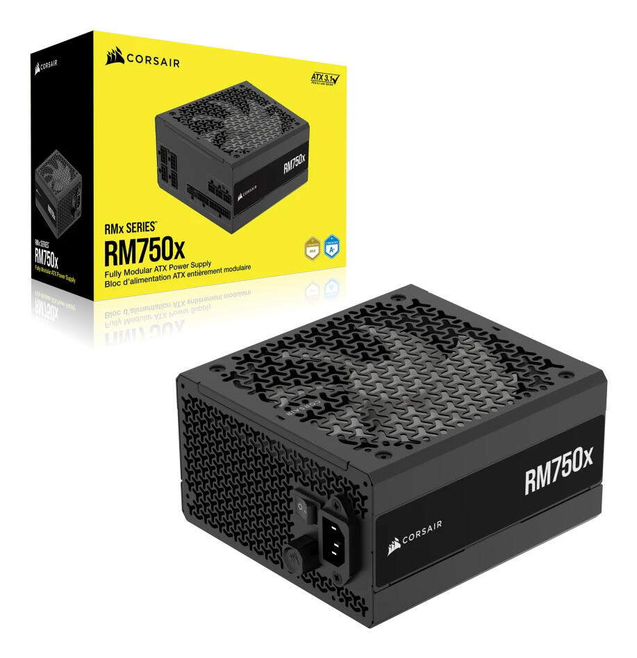 Corsair PC power supply unit RMx 2024 RM750x 750W ATX 3.1 / CP-9020285-EU Black Standard