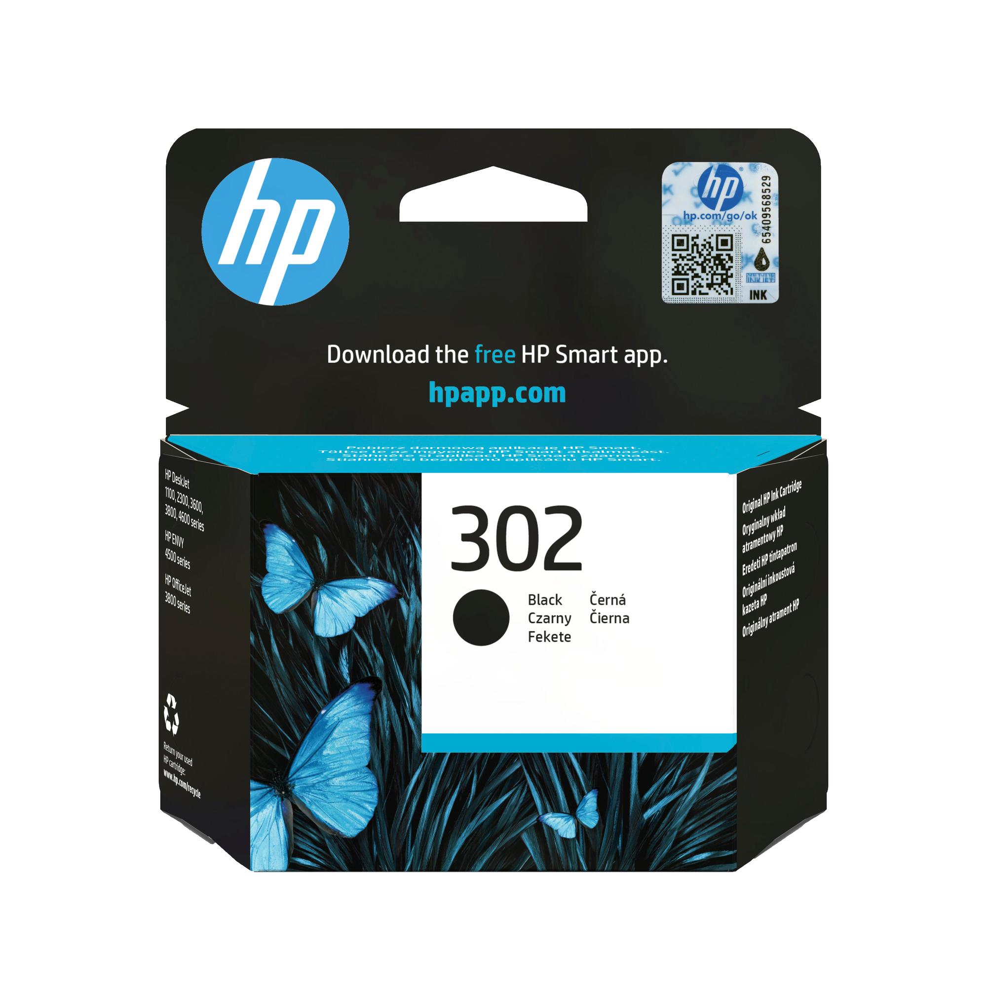 HP Tinta 302 / F6U66AE Negro Standard