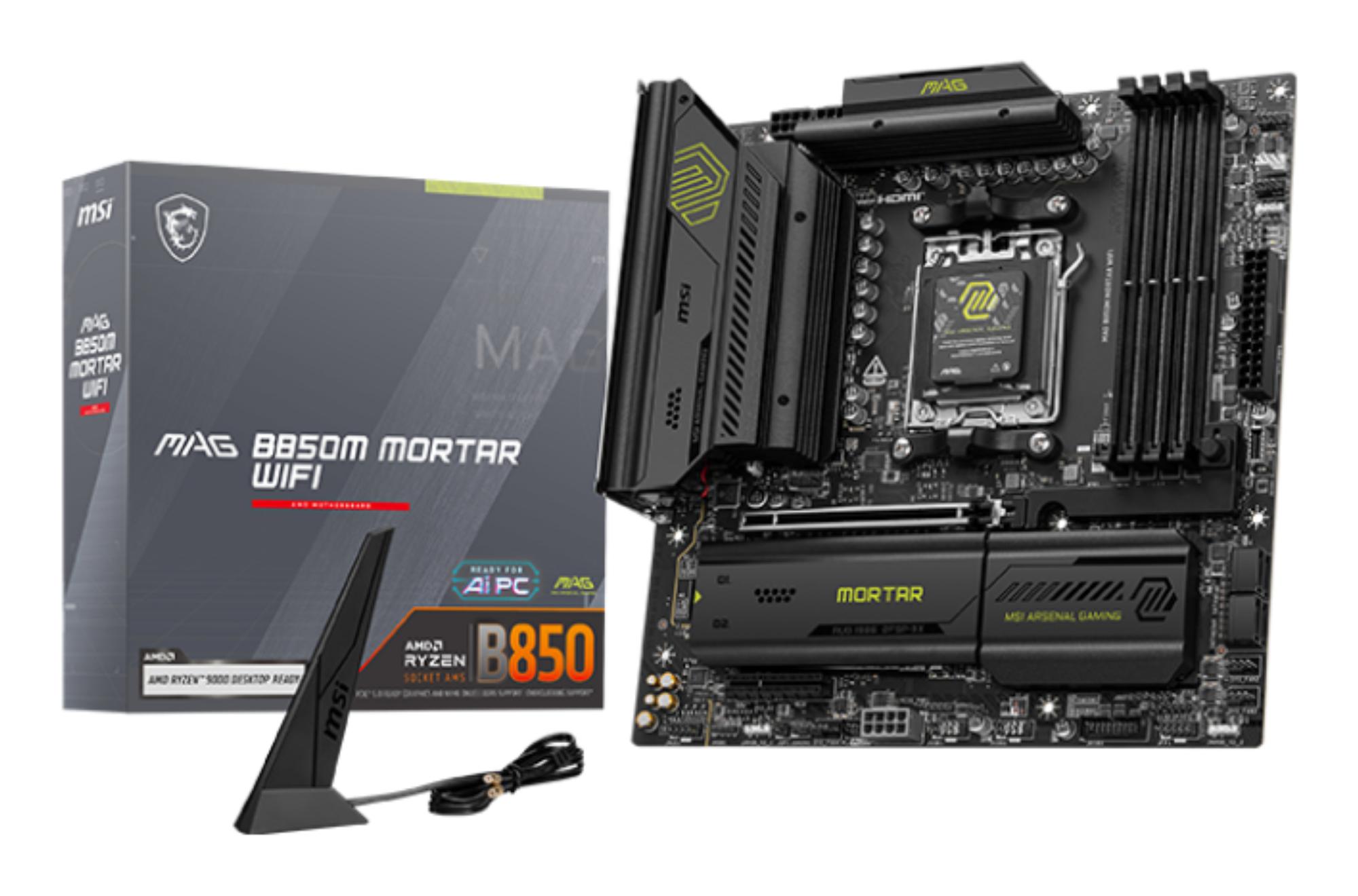 MSI Mainboard MAG B850M MORTAR WIFI / 7E61-001R Black