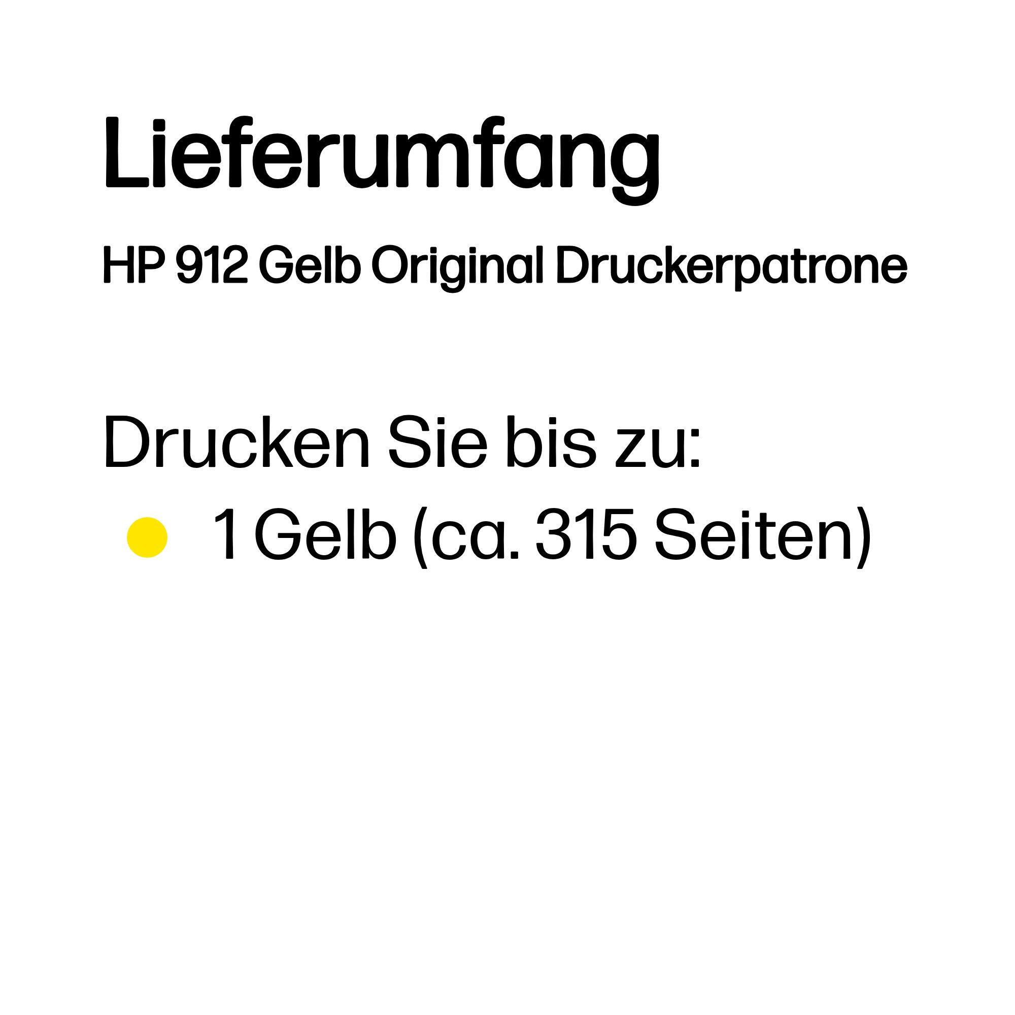 HP Tinta 912 / 3YL79AE Amarillo Standard