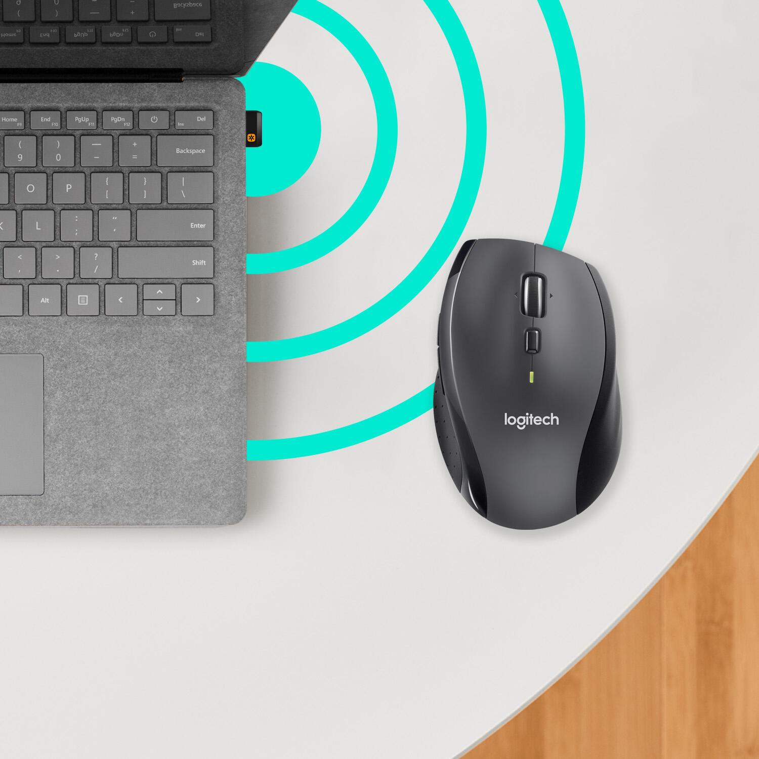 Logitech Ratón M705 Marathon / 910-006034 Antracita