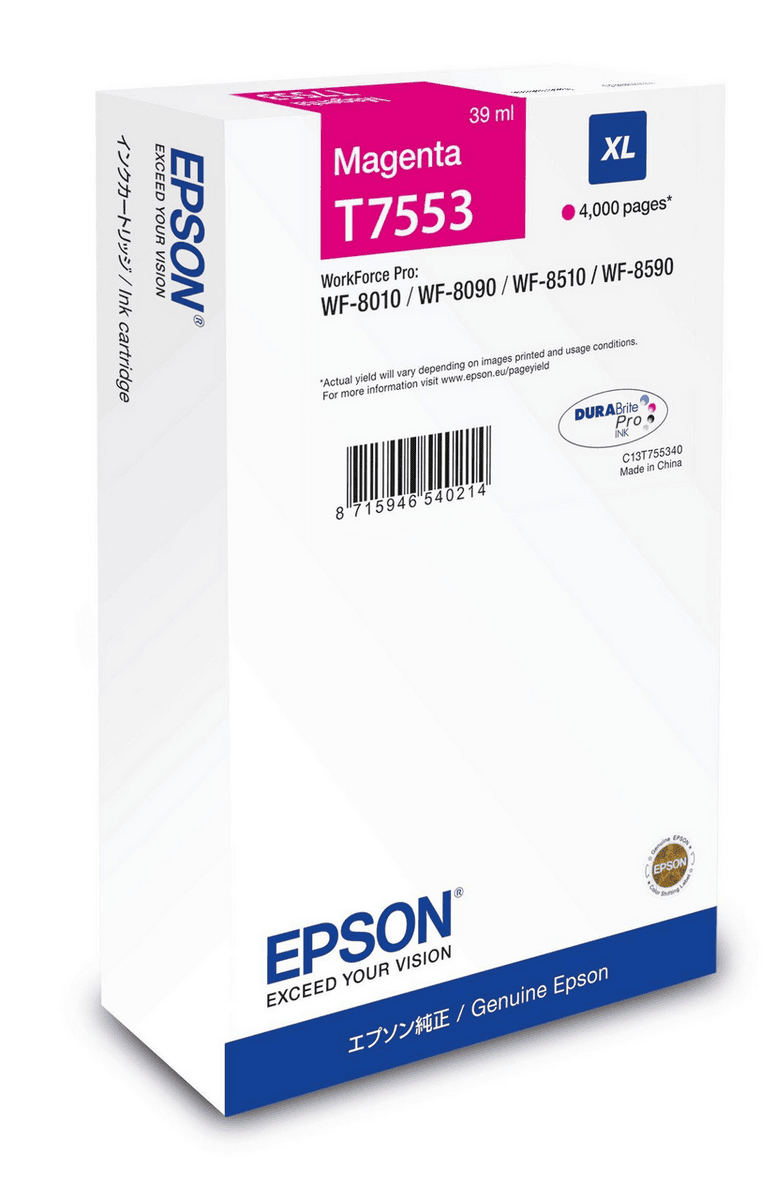 Epson Tinte T7553 / C13T75534N Magenta XL