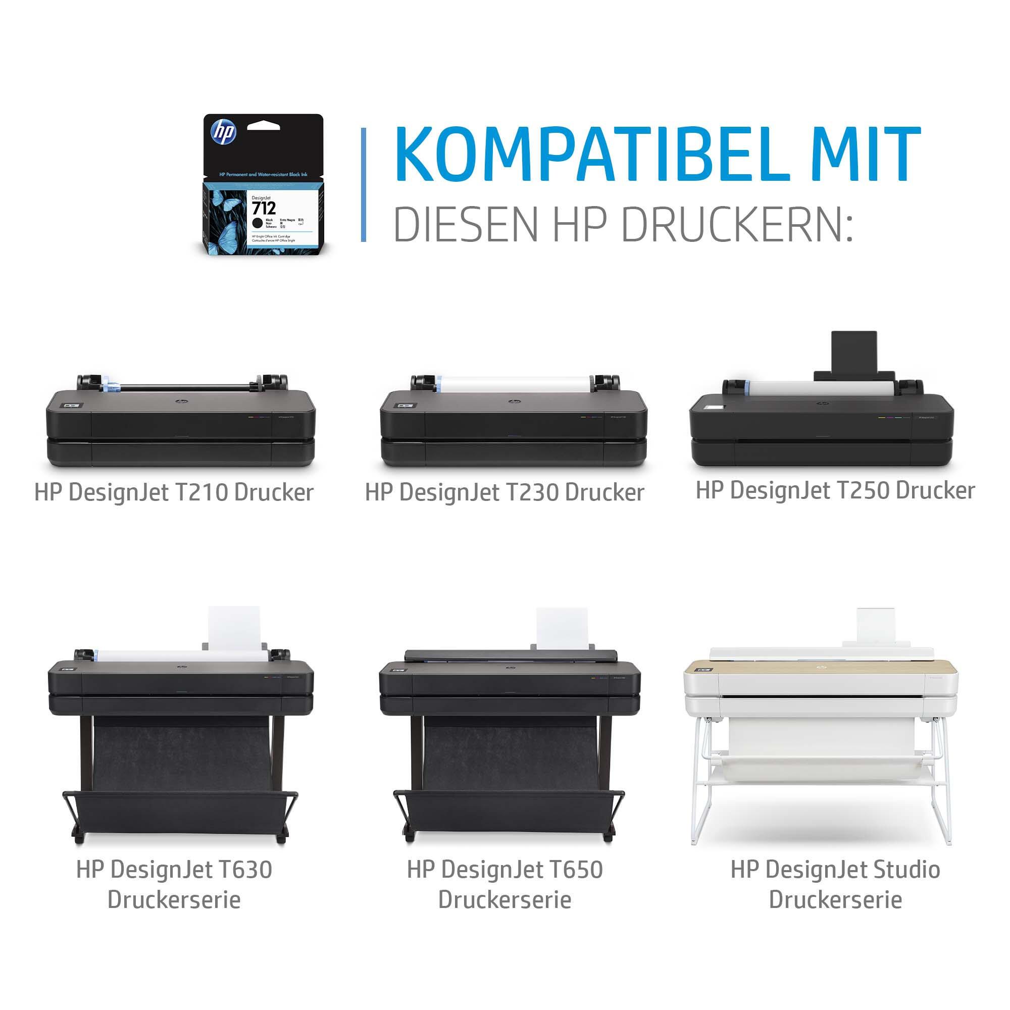 HP Ink 712 / 3ED78A Magenta 3-Pack