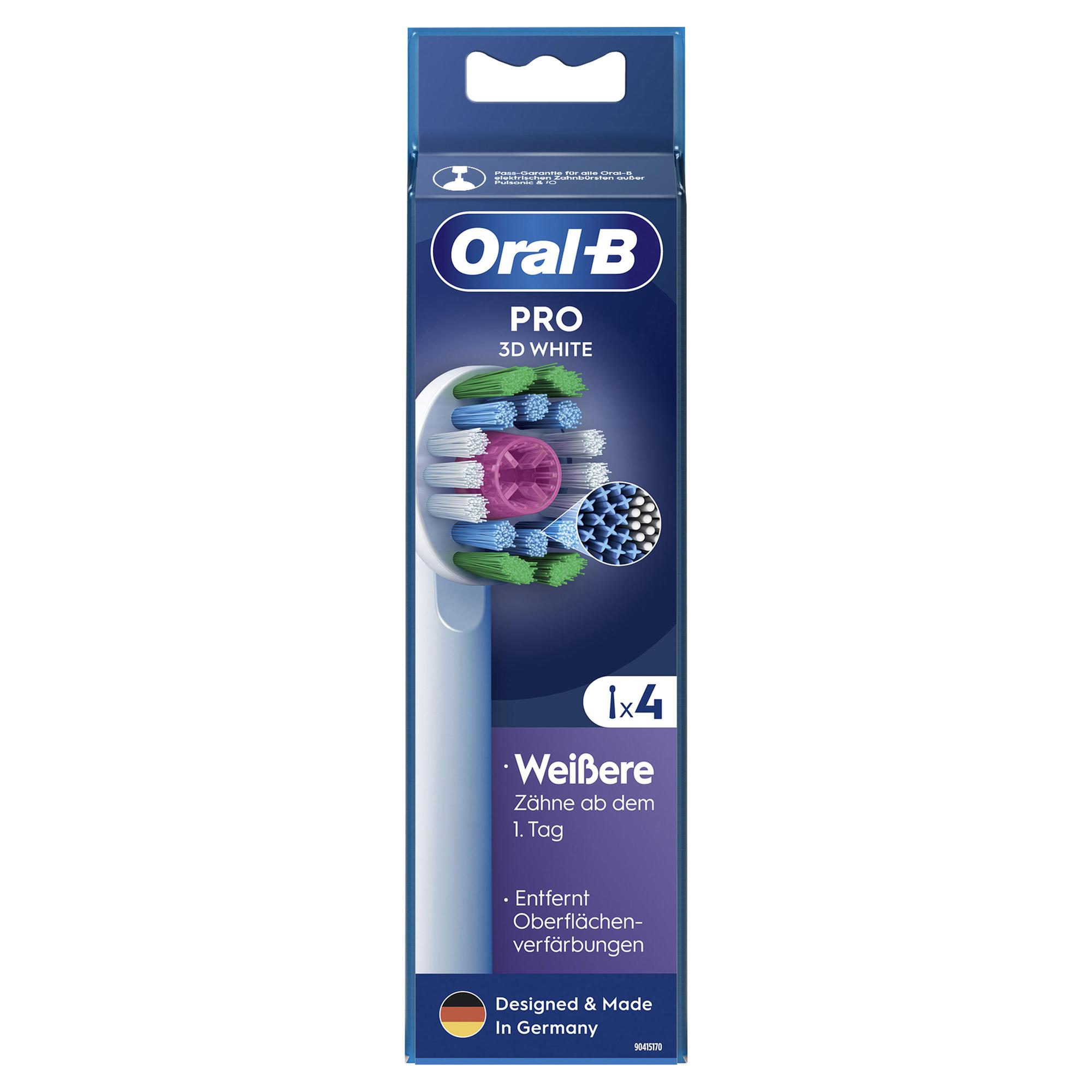 Oral-B Spazzolino da denti collegabile Pro 3D / 860960 Bianco 4-Pack