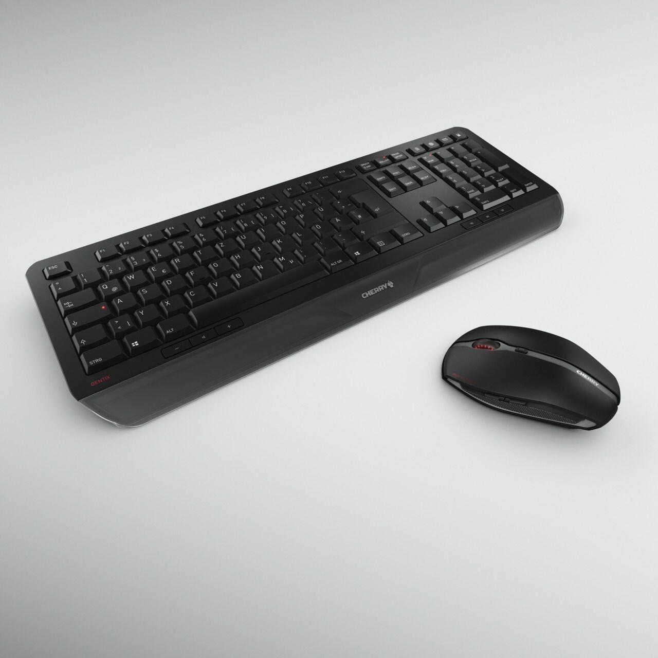 CHERRY Ensemble souris et clavier GENTIXB / JD-7000DE-2 Noir