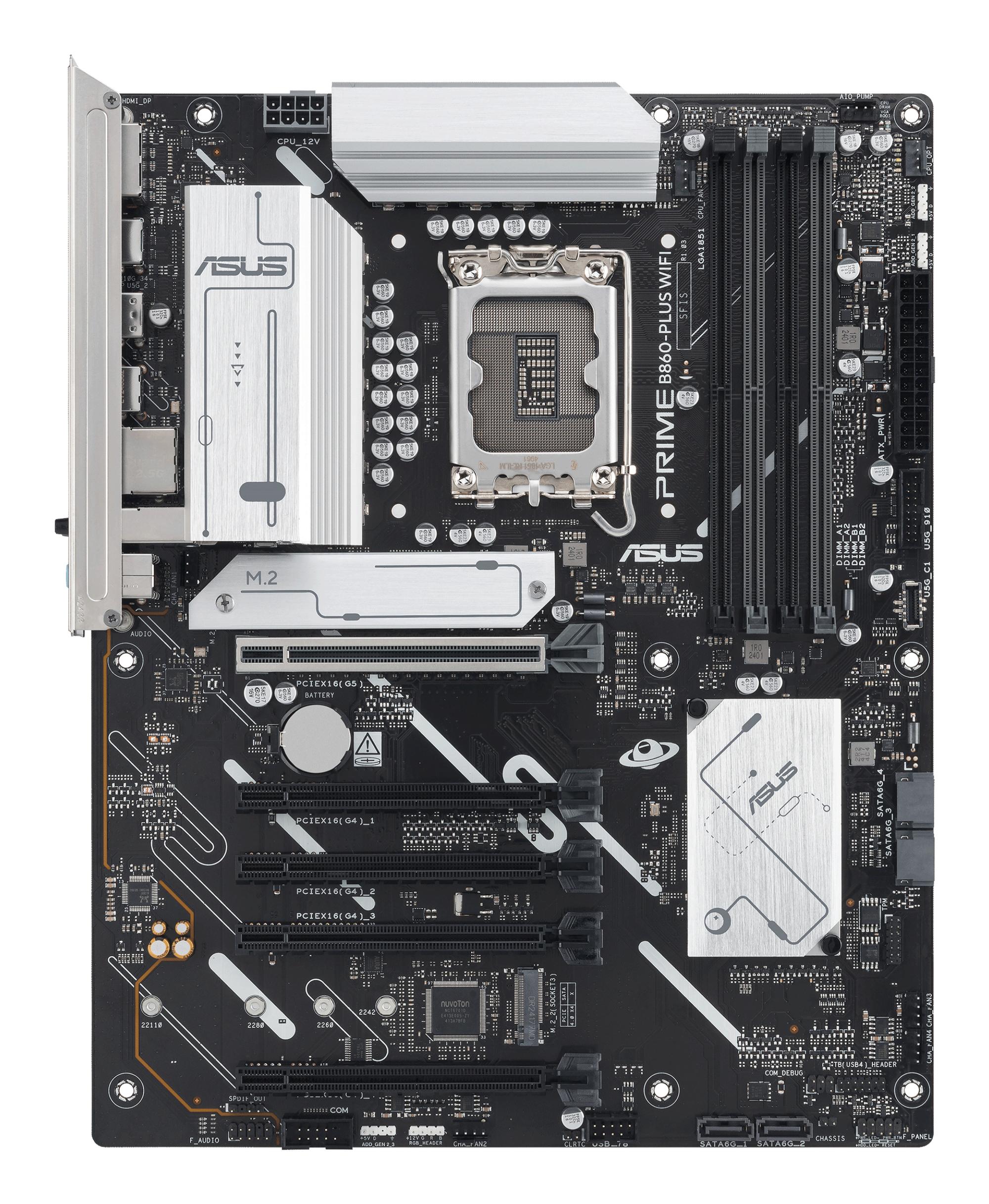 ASUS Carte mère PRIME B860-PLUS WIFI / 90MB1K50-M0EAY0 Aluminium, noir