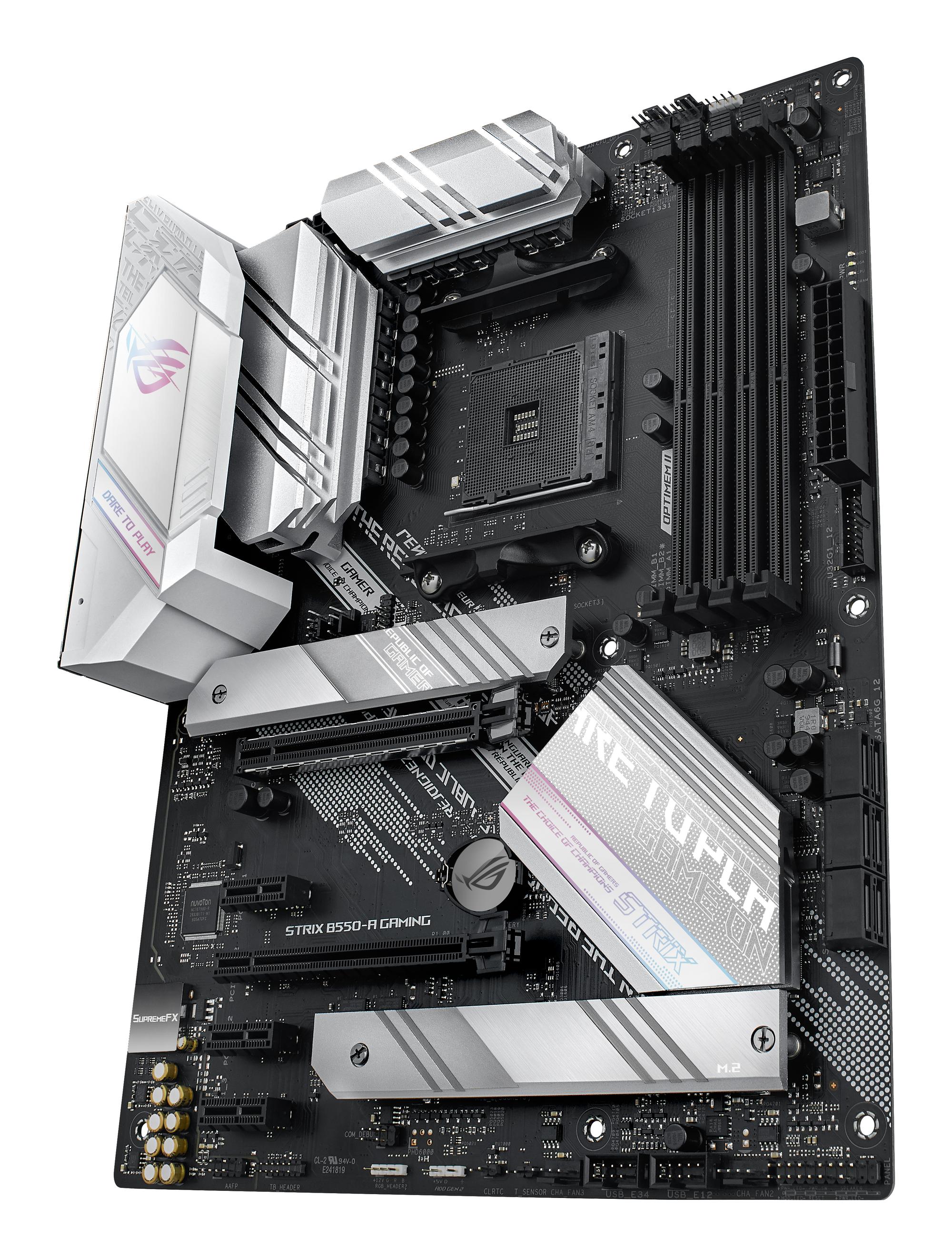 ASUS Placa base ROG STRIX B550-A GAMING / 90MB15J0-M0EAYA Negro, plata