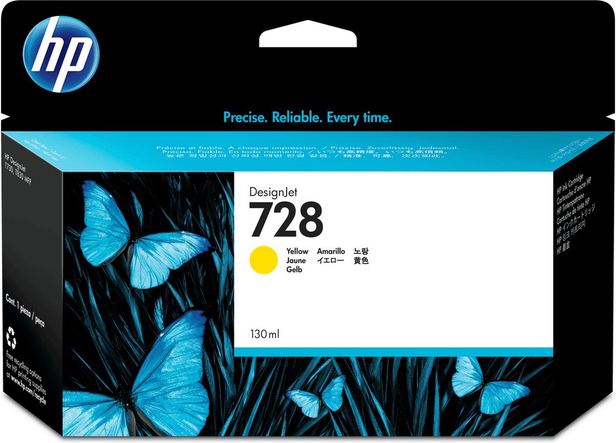 HP Tinte 728 / F9J65A Gelb XL HP Tinte 728 / F9J65A Gelb XL