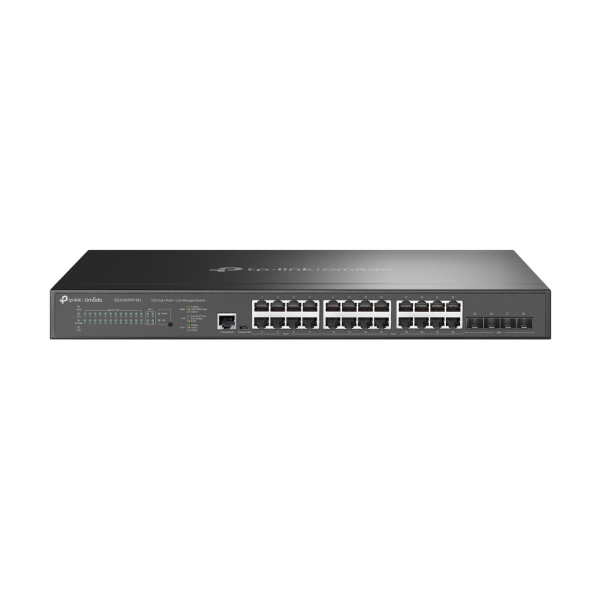 TP-LINK Interruttore SG3428XPP-M2 / TL-SG3428XPP-M2 Nero